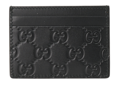 Gucci Microguccissima Card Case, &pound;150, Accessories, Black, Leather, Front view